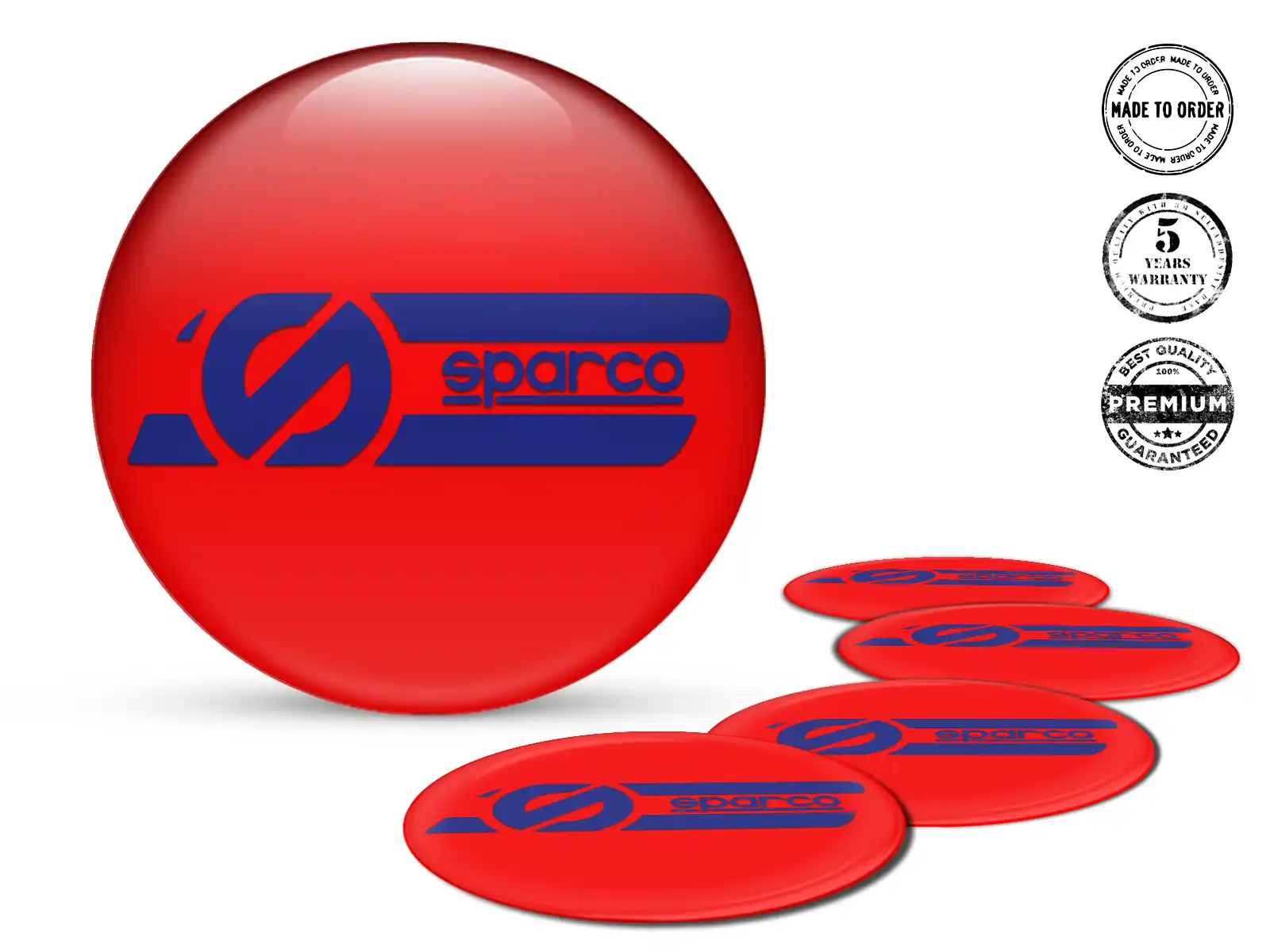 Sparco Silikonaufkleber Logo Luxus Raddekoration